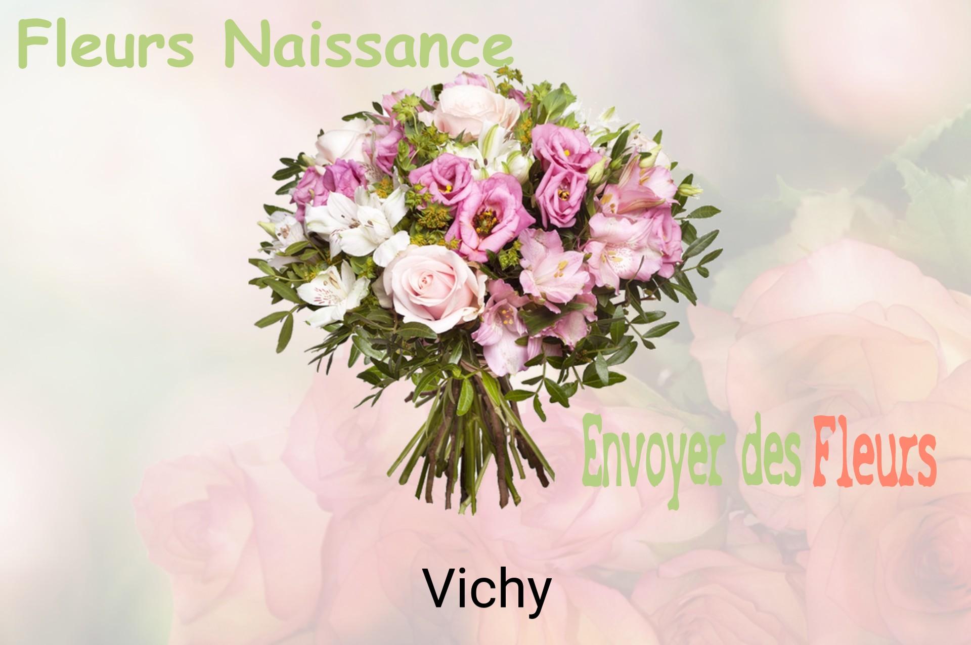 Bouquet de fleurs de naissance livré à Vichy
